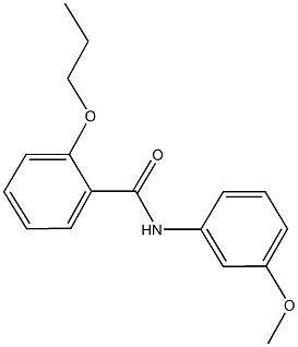 N-(3-methoxyphenyl)-2-propoxybenzamide 结构式