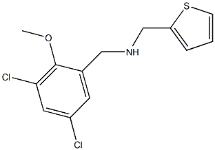 N-(3,5-dichloro-2-methoxybenzyl)-N-(2-thienylmethyl)amine 结构式
