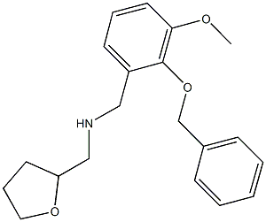 N-[2-(benzyloxy)-3-methoxybenzyl]-N-(tetrahydro-2-furanylmethyl)amine 结构式