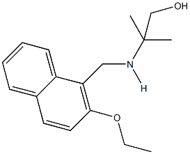 2-{[(2-ethoxy-1-naphthyl)methyl]amino}-2-methyl-1-propanol 结构式