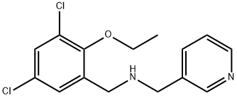 N-(3,5-dichloro-2-ethoxybenzyl)-N-(3-pyridinylmethyl)amine 结构式