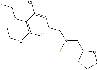 N-(3-chloro-4,5-diethoxybenzyl)-N-(tetrahydro-2-furanylmethyl)amine 结构式