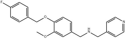 N-{4-[(4-fluorobenzyl)oxy]-3-methoxybenzyl}-N-(4-pyridinylmethyl)amine 结构式