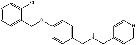 N-{4-[(2-chlorobenzyl)oxy]benzyl}-N-(4-pyridinylmethyl)amine 结构式