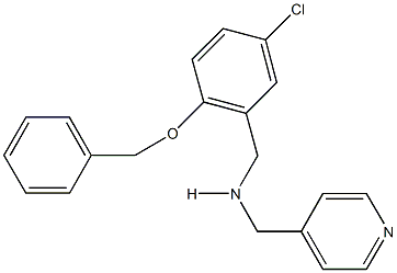 N-[2-(benzyloxy)-5-chlorobenzyl]-N-(4-pyridinylmethyl)amine 结构式