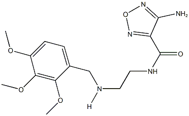 4-amino-N-{2-[(2,3,4-trimethoxybenzyl)amino]ethyl}-1,2,5-oxadiazole-3-carboxamide 结构式