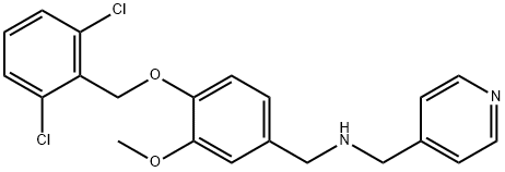 N-{4-[(2,6-dichlorobenzyl)oxy]-3-methoxybenzyl}-N-(4-pyridinylmethyl)amine 结构式