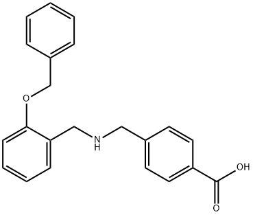 4-({[2-(benzyloxy)benzyl]amino}methyl)benzoic acid 结构式