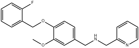 N-{4-[(2-fluorobenzyl)oxy]-3-methoxybenzyl}-N-(2-pyridinylmethyl)amine 结构式
