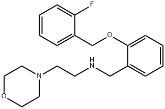 N-{2-[(2-fluorobenzyl)oxy]benzyl}-N-[2-(4-morpholinyl)ethyl]amine 结构式