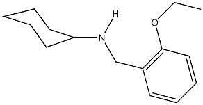 N-cyclohexyl-N-(2-ethoxybenzyl)amine 结构式