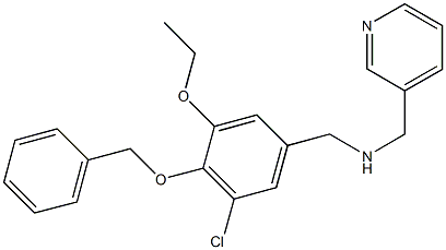 N-[4-(benzyloxy)-3-chloro-5-ethoxybenzyl]-N-(3-pyridinylmethyl)amine 结构式