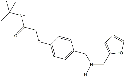 N-(tert-butyl)-2-(4-{[(2-furylmethyl)amino]methyl}phenoxy)acetamide 结构式