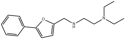 N-[2-(diethylamino)ethyl]-N-[(5-phenyl-2-furyl)methyl]amine 结构式