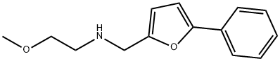 N-(2-methoxyethyl)-N-[(5-phenyl-2-furyl)methyl]amine 结构式