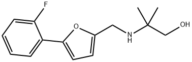 2-({[5-(2-fluorophenyl)-2-furyl]methyl}amino)-2-methyl-1-propanol 结构式