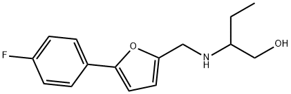 2-({[5-(4-fluorophenyl)-2-furyl]methyl}amino)-1-butanol 结构式