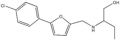 2-({[5-(4-chlorophenyl)-2-furyl]methyl}amino)-1-butanol 结构式