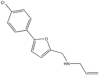 N-allyl-N-{[5-(4-chlorophenyl)-2-furyl]methyl}amine 结构式