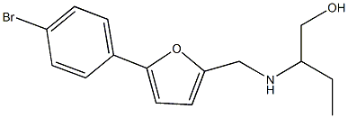 2-({[5-(4-bromophenyl)-2-furyl]methyl}amino)-1-butanol 结构式