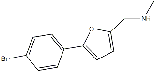 [5-(4-bromophenyl)-2-furyl]-N-methylmethanamine 结构式