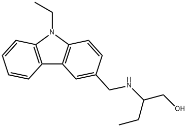 2-{[(9-ethyl-9H-carbazol-3-yl)methyl]amino}-1-butanol 结构式