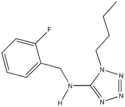 1-butyl-N-(2-fluorobenzyl)-1H-tetraazol-5-amine 结构式
