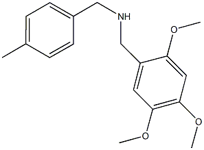 N-(4-methylbenzyl)-N-(2,4,5-trimethoxybenzyl)amine 结构式