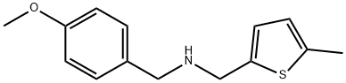 N-(4-methoxybenzyl)-N-[(5-methyl-2-thienyl)methyl]amine 结构式