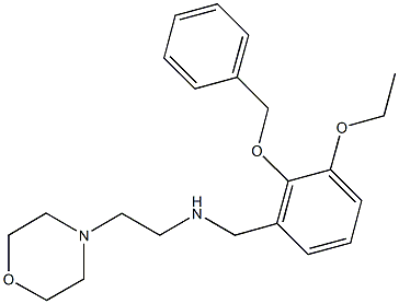N-[2-(benzyloxy)-3-ethoxybenzyl]-N-[2-(4-morpholinyl)ethyl]amine 结构式