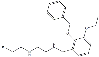 2-[(2-{[2-(benzyloxy)-3-ethoxybenzyl]amino}ethyl)amino]ethanol 结构式