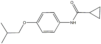N-(4-isobutoxyphenyl)cyclopropanecarboxamide 结构式