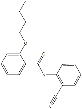 2-butoxy-N-(2-cyanophenyl)benzamide 结构式