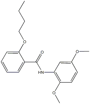 2-butoxy-N-(2,5-dimethoxyphenyl)benzamide 结构式