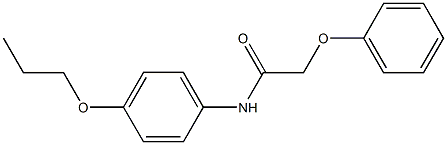 2-phenoxy-N-(4-propoxyphenyl)acetamide 结构式