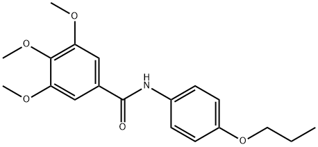 3,4,5-trimethoxy-N-(4-propoxyphenyl)benzamide 结构式