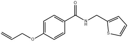 4-(allyloxy)-N-(2-thienylmethyl)benzamide 结构式
