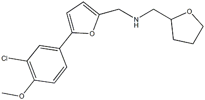 N-{[5-(3-chloro-4-methoxyphenyl)-2-furyl]methyl}-N-(tetrahydro-2-furanylmethyl)amine 结构式