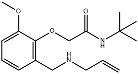 2-{2-[(allylamino)methyl]-6-methoxyphenoxy}-N-(tert-butyl)acetamide 结构式