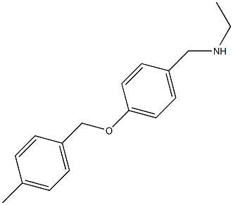 N-ethyl-N-{4-[(4-methylbenzyl)oxy]benzyl}amine 结构式