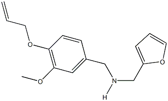 N-[4-(allyloxy)-3-methoxybenzyl]-N-(2-furylmethyl)amine 结构式