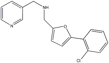 N-{[5-(2-chlorophenyl)-2-furyl]methyl}-N-(3-pyridinylmethyl)amine 结构式