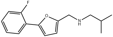 N-{[5-(2-fluorophenyl)-2-furyl]methyl}-N-isobutylamine 结构式