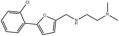 N-{[5-(2-chlorophenyl)-2-furyl]methyl}-N-[2-(dimethylamino)ethyl]amine 结构式