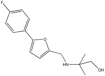 2-({[5-(4-fluorophenyl)-2-furyl]methyl}amino)-2-methyl-1-propanol 结构式