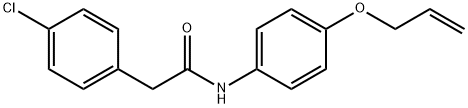 N-[4-(allyloxy)phenyl]-2-(4-chlorophenyl)acetamide 结构式