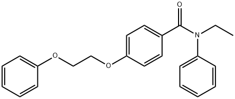 N-ethyl-4-(2-phenoxyethoxy)-N-phenylbenzamide 结构式