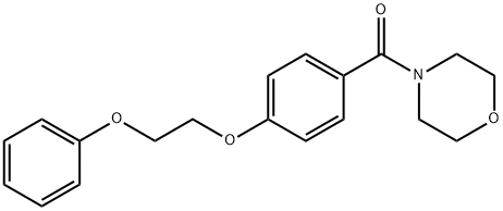 4-[4-(2-phenoxyethoxy)benzoyl]morpholine 结构式