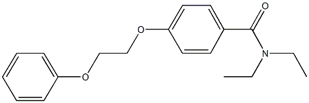 N,N-diethyl-4-(2-phenoxyethoxy)benzamide 结构式