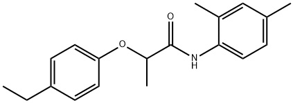 N-(2,4-dimethylphenyl)-2-(4-ethylphenoxy)propanamide 结构式